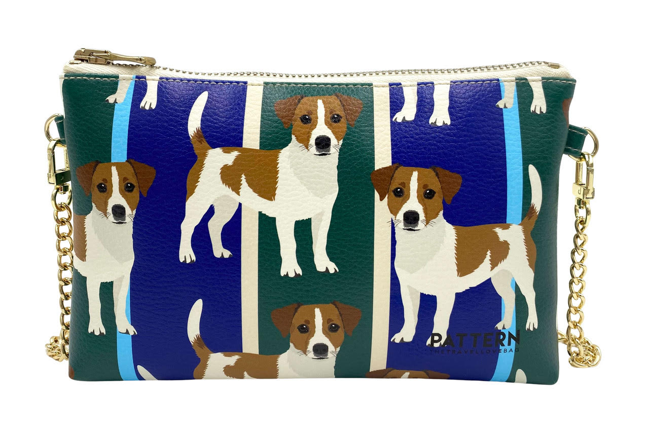 Borsa con tracolla a cantenella "MISS WEEKEND" - Pattern The Travel Love Bag