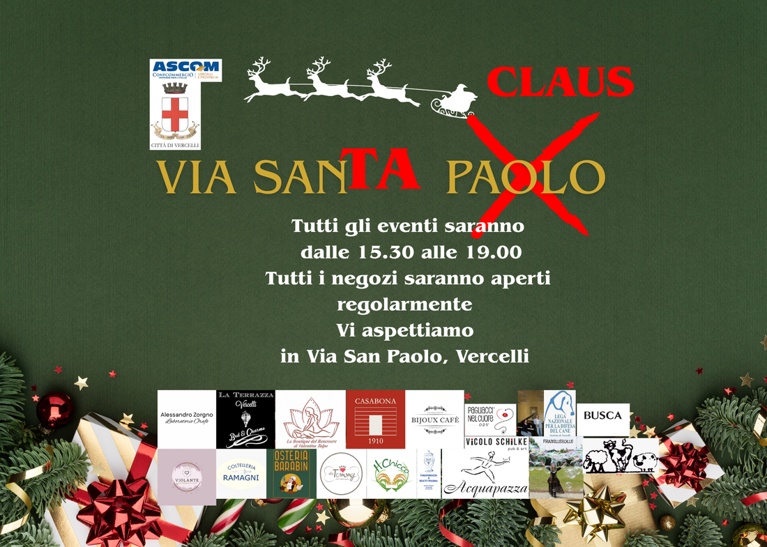 🎄 Natale a Vercelli 2025: tutti gli eventi magici in Via San Paolo 🎁✨