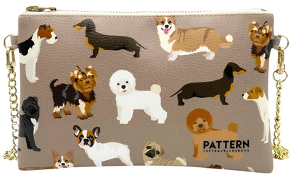 Borsa con tracolla a cantenella "MISS WEEKEND" - Pattern The Travel Love Bag