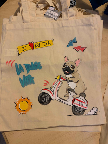 Borsa Shopper "Handmade For U" - I Love My Dog