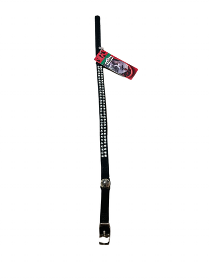 Collare per Gatti in Velluto con Strass - Camon