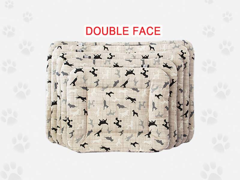 Tappeto Double Face "Dogs" Beige bordo Nero - Naso Nero