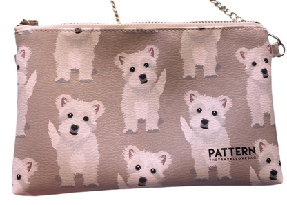 Borsa con tracolla a cantenella "MISS WEEKEND" - Pattern The Travel Love Bag