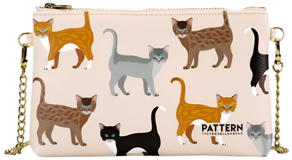 Borsa con tracolla a cantenella "MISS WEEKEND" - Pattern The Travel Love Bag