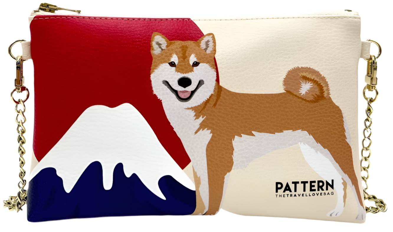 Borsa con tracolla a cantenella "MISS WEEKEND" - Pattern The Travel Love Bag