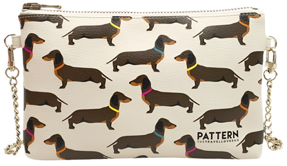 Borsa con tracolla a cantenella "MISS WEEKEND" - Pattern The Travel Love Bag