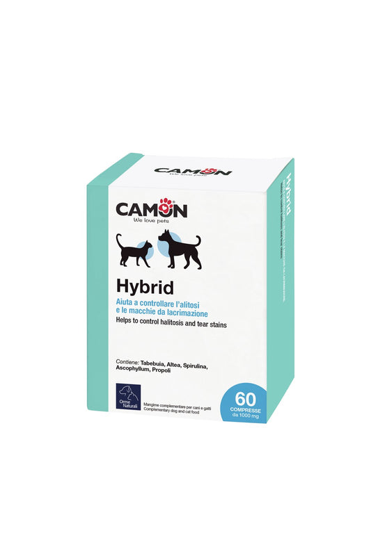 Hybrid compresse per cani e gatti – integratore naturale per alito fresco e igiene orale

