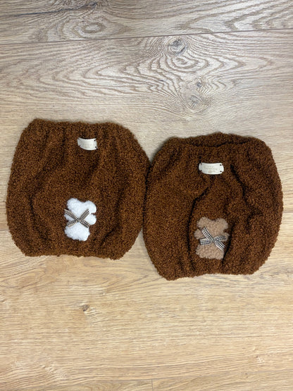 Paraorecchie / Scaldacollo Teddy con applicazione - Da Tommy Pet Boutique