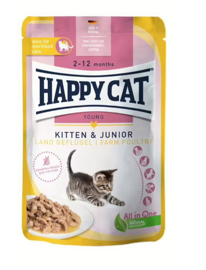 Buste Umido Gatto "Meat in Sauce Culinary" - Happy Cat