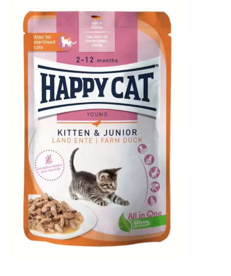 Buste Umido Gatto "Meat in Sauce Culinary" - Happy Cat