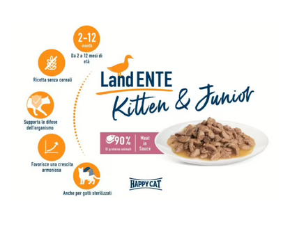 Buste Umido Gatto "Meat in Sauce Culinary" - Happy Cat