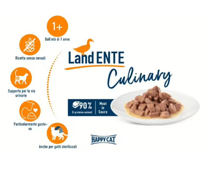 Buste Umido Gatto "Meat in Sauce Culinary" - Happy Cat