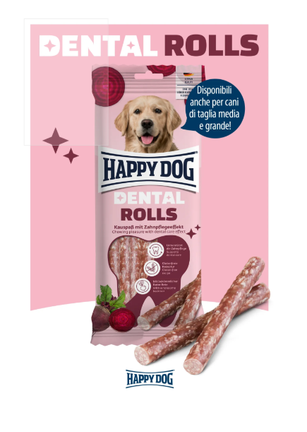 Snack "Dental Roll" con Barbabietola - Happy Dog