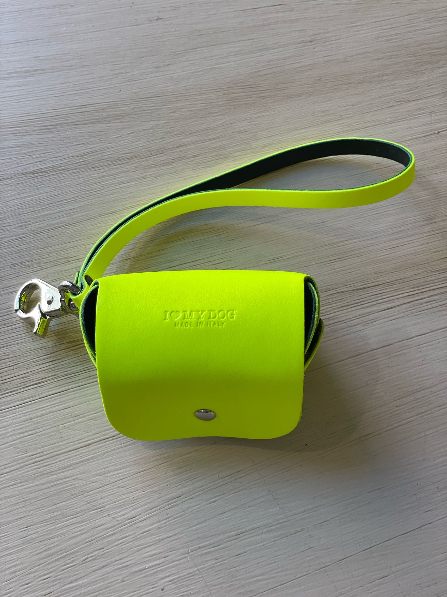 Porta Sacchetti in Eco pelle - I Love My Dog