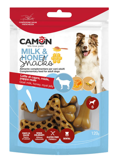 Snack naturale per cani a forma di osso – alimento complementare con ingredienti funzionali
