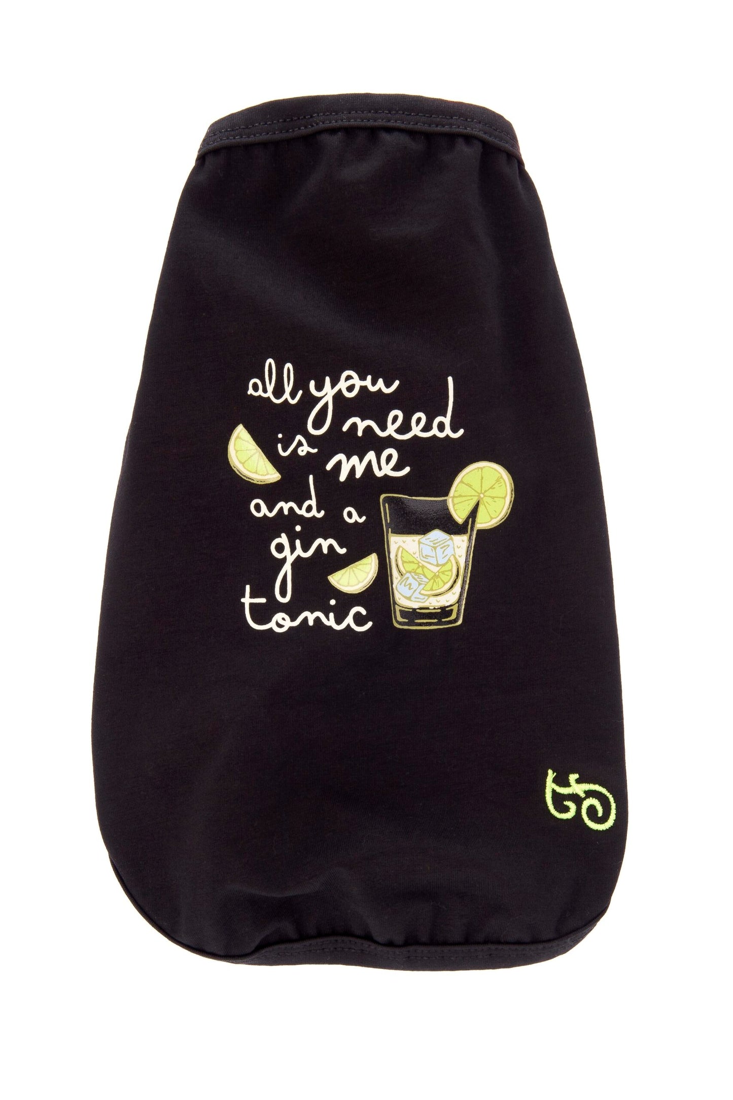 T-Shirt Me & Gin Tonic per cani – abbigliamento estivo divertente

