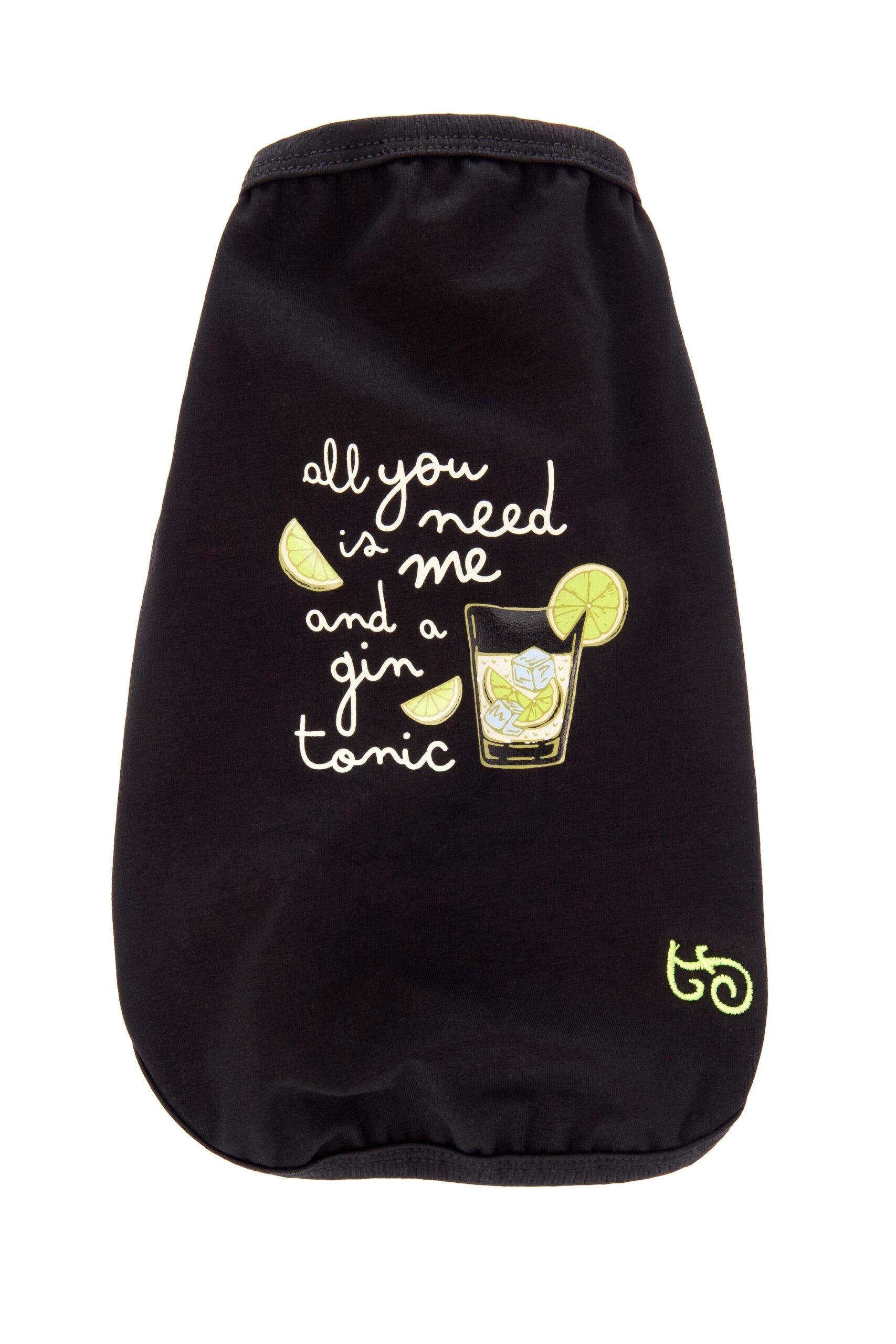 T-Shirt Me & Gin Tonic per cani – abbigliamento estivo divertente

