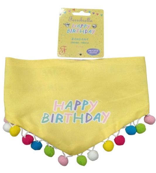 Bandana ''Happy Birthday'' - Ferribiella