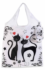 Borsa richiudibile "Pretty Cat" - Da Tommy Pet Boutique