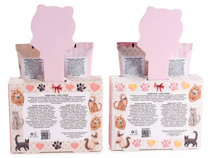 Confezione regalo con 2 creme mani e lima per unghie  soggetto Gatti - Da Tommy Pet Boutique