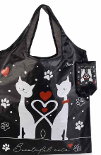 Borsa richiudibile "Pretty Cat" - Da Tommy Pet Boutique