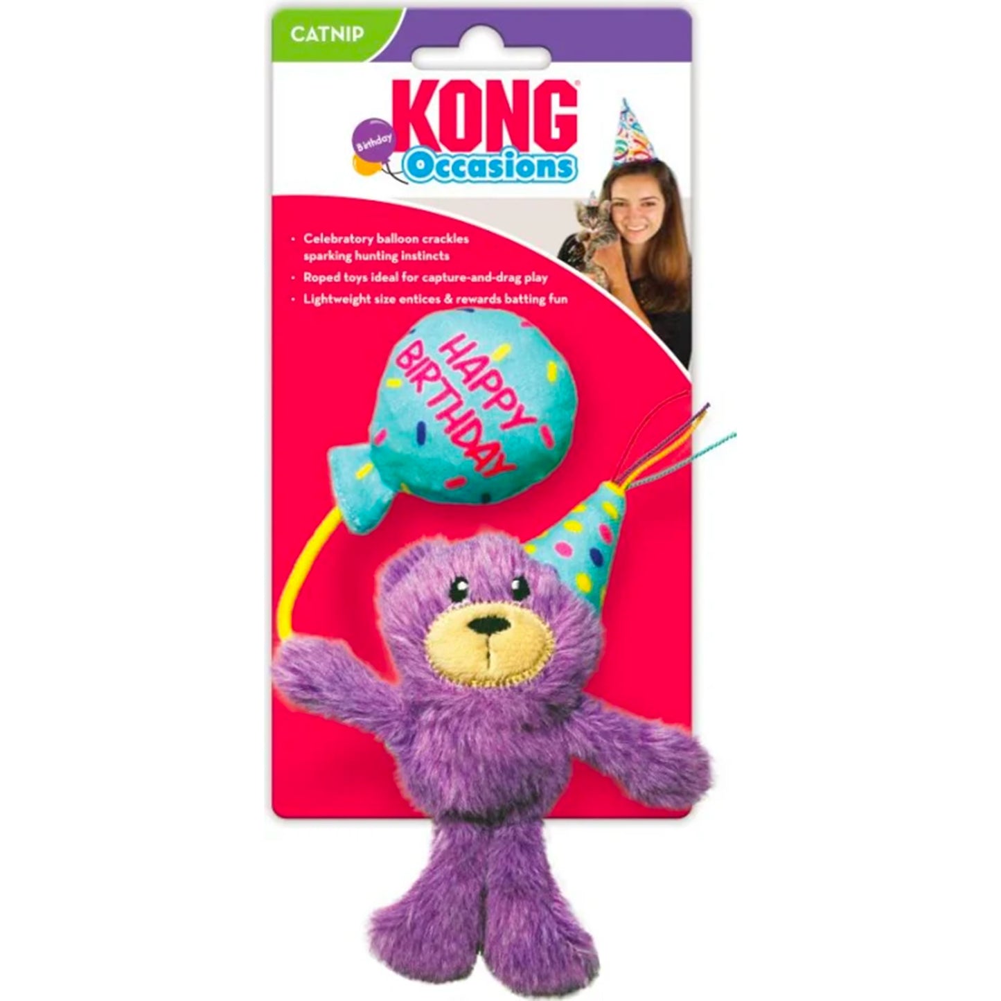 Gioco Per Gatti “Birthday Teddy” - Kong