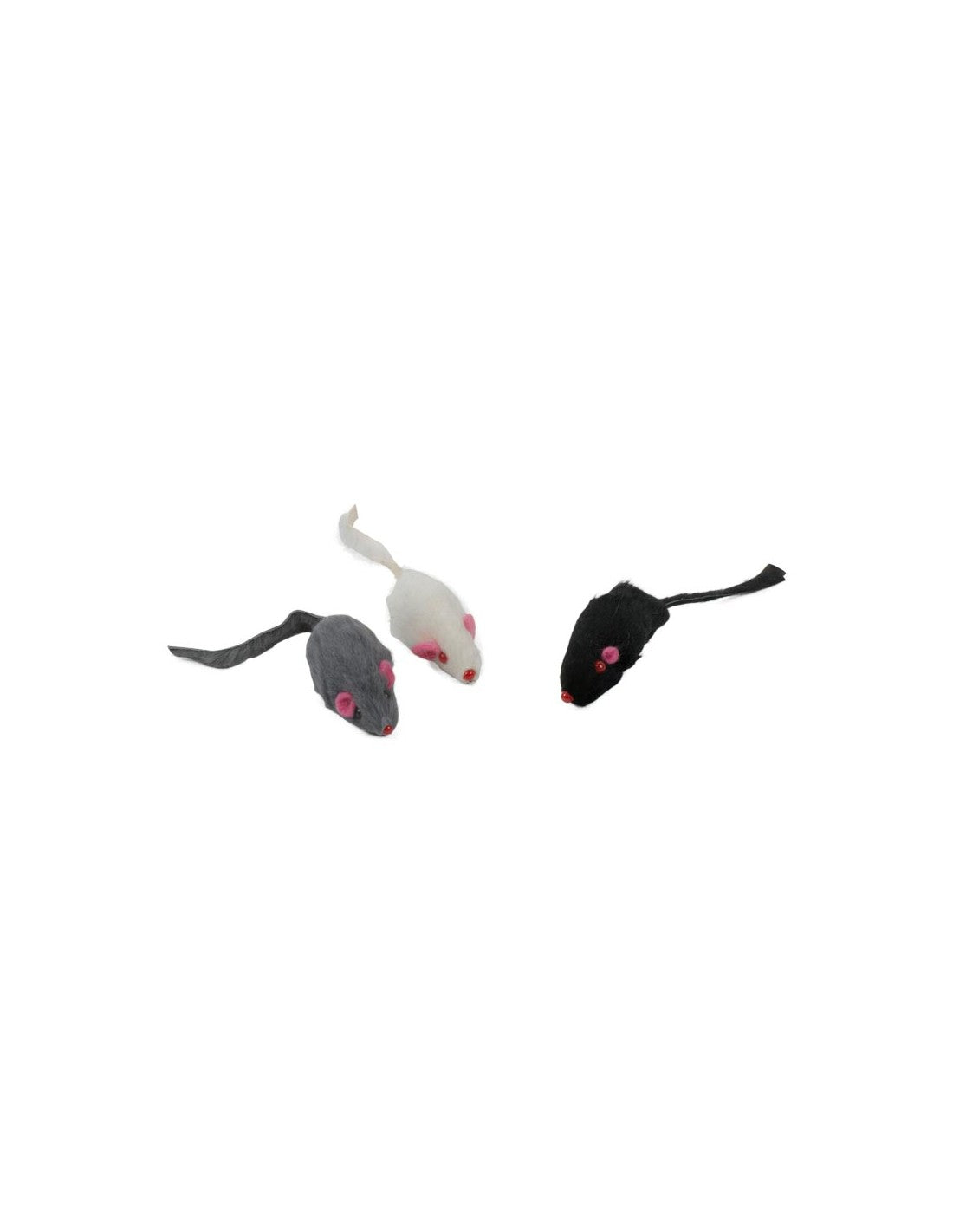 Gioco per gatti "topini pelo raso" in colori assortiti - Farm Company