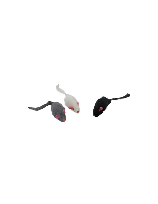 Gioco per gatti "topini pelo raso" in colori assortiti - Farm Company