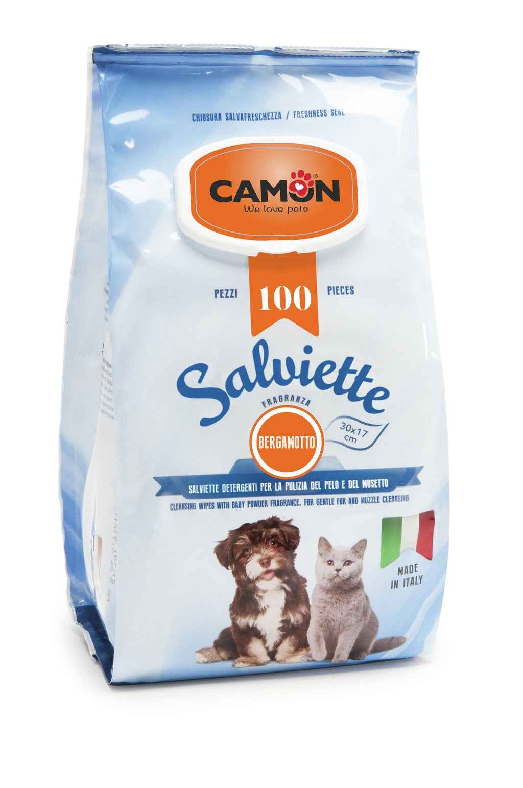Salviette Igienizzanti "Maxi Formato"  (100 salviette) - Camon